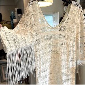 Spell & The Gypsy Crochet Fringe Dress/Coverup